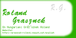 roland grasznek business card